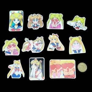 3/$20 11pcs Brand New Waterproof Sailor Moon Stickers